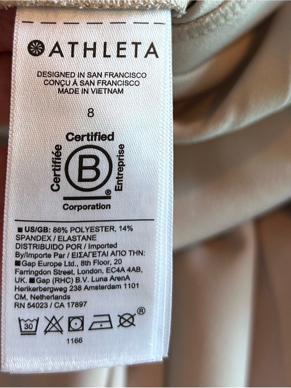 Athleta Endless High Rise Pants Size 8 Cream MSRP 109.00 - Picture 13 of 14